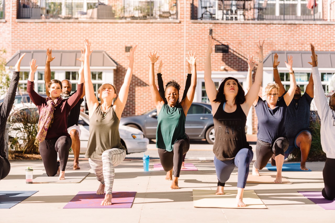 Rooted Yoga class in action